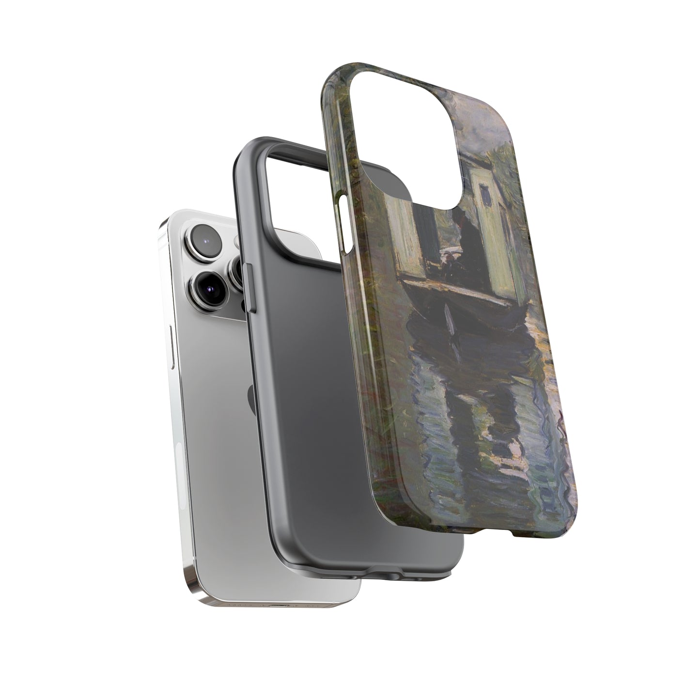 The Studio Boat by Claude Monet - Cell Phone Case