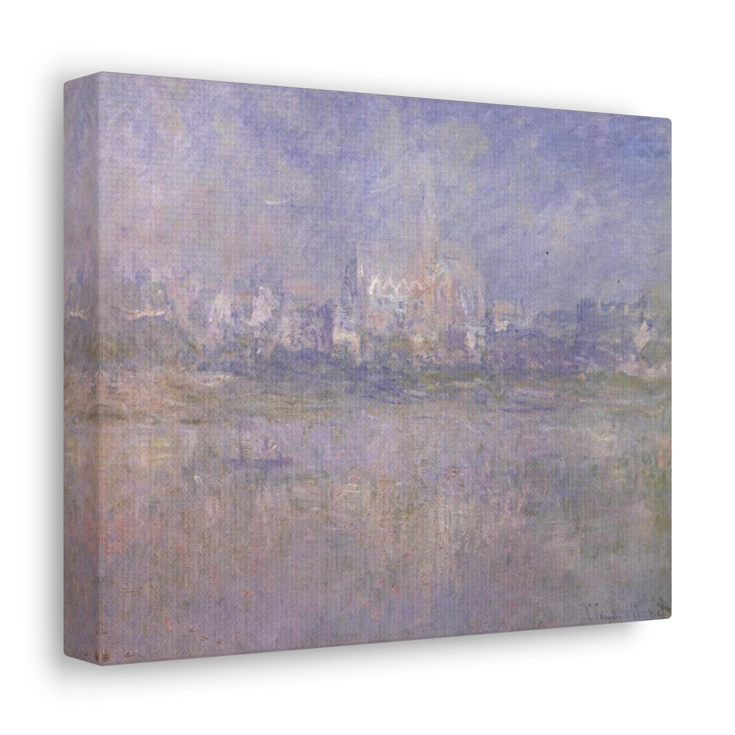 Vetheuil in Nebel by Claude Monet - Canvas Print