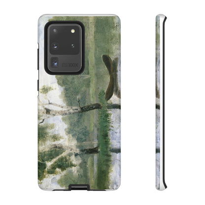 Small Lake with Boat by Edvard Munch - Cell Phone Case