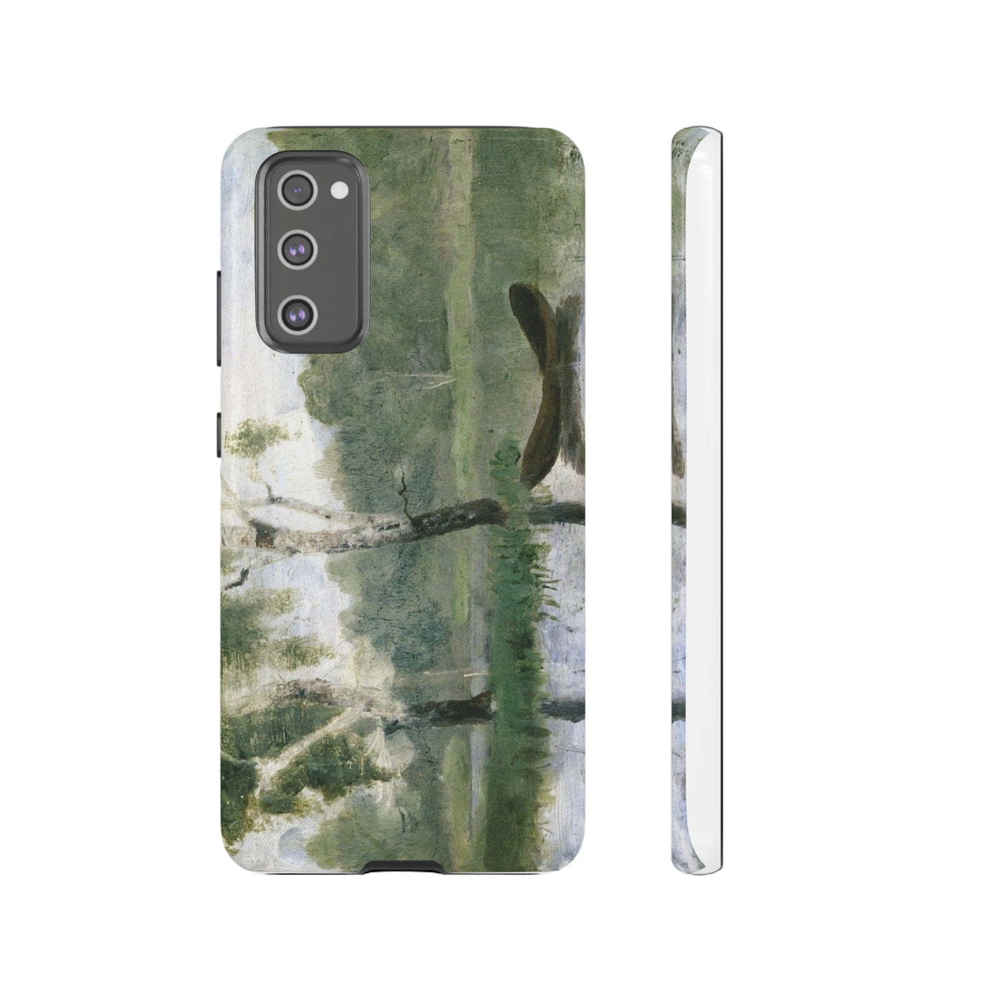 Small Lake with Boat by Edvard Munch - Cell Phone Case