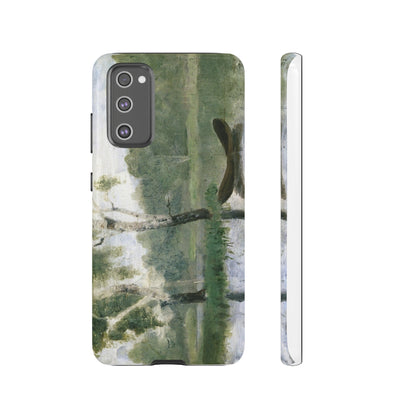 Small Lake with Boat by Edvard Munch - Cell Phone Case