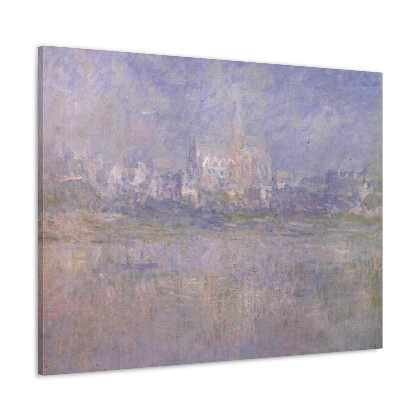 Vetheuil in Nebel by Claude Monet - Canvas Print